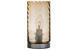 Heart of House Marielle Swirl Glass Table Lamp - Champagne